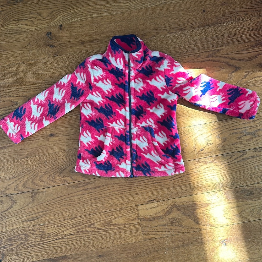 Toddler girls Hatley fleece zip up, size 2